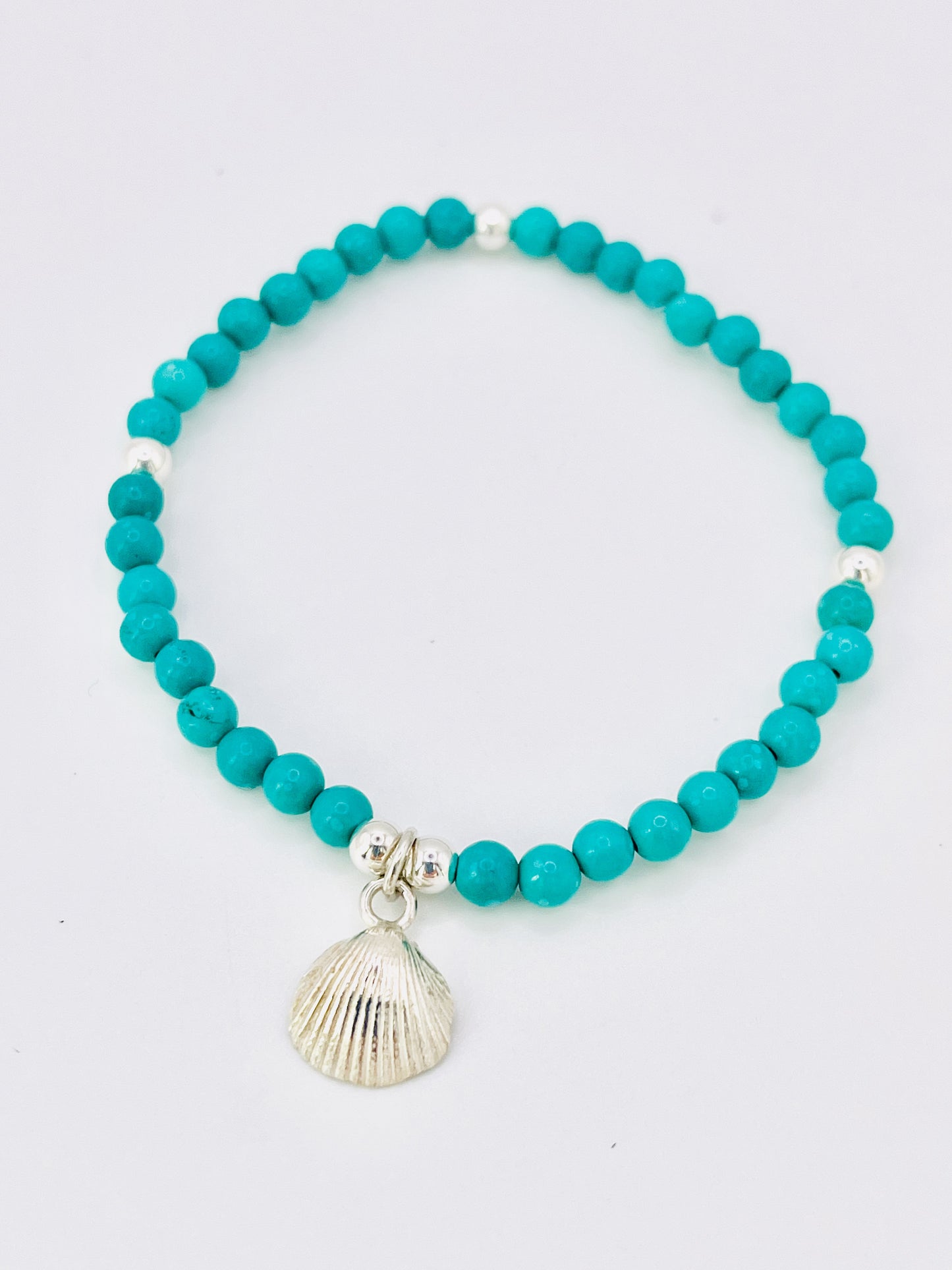 Scallop shell bracelet.