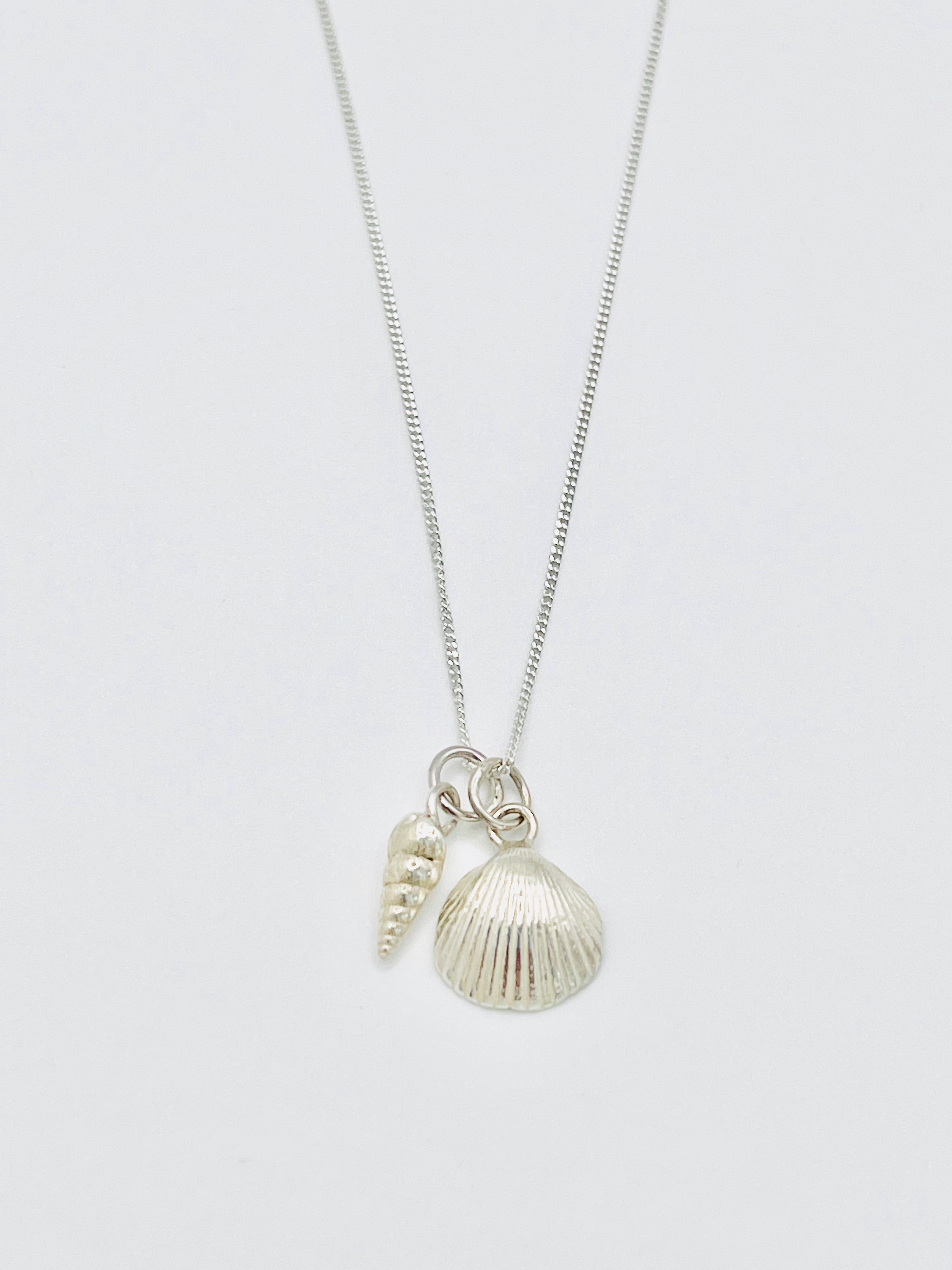 Bantham double shell necklace.