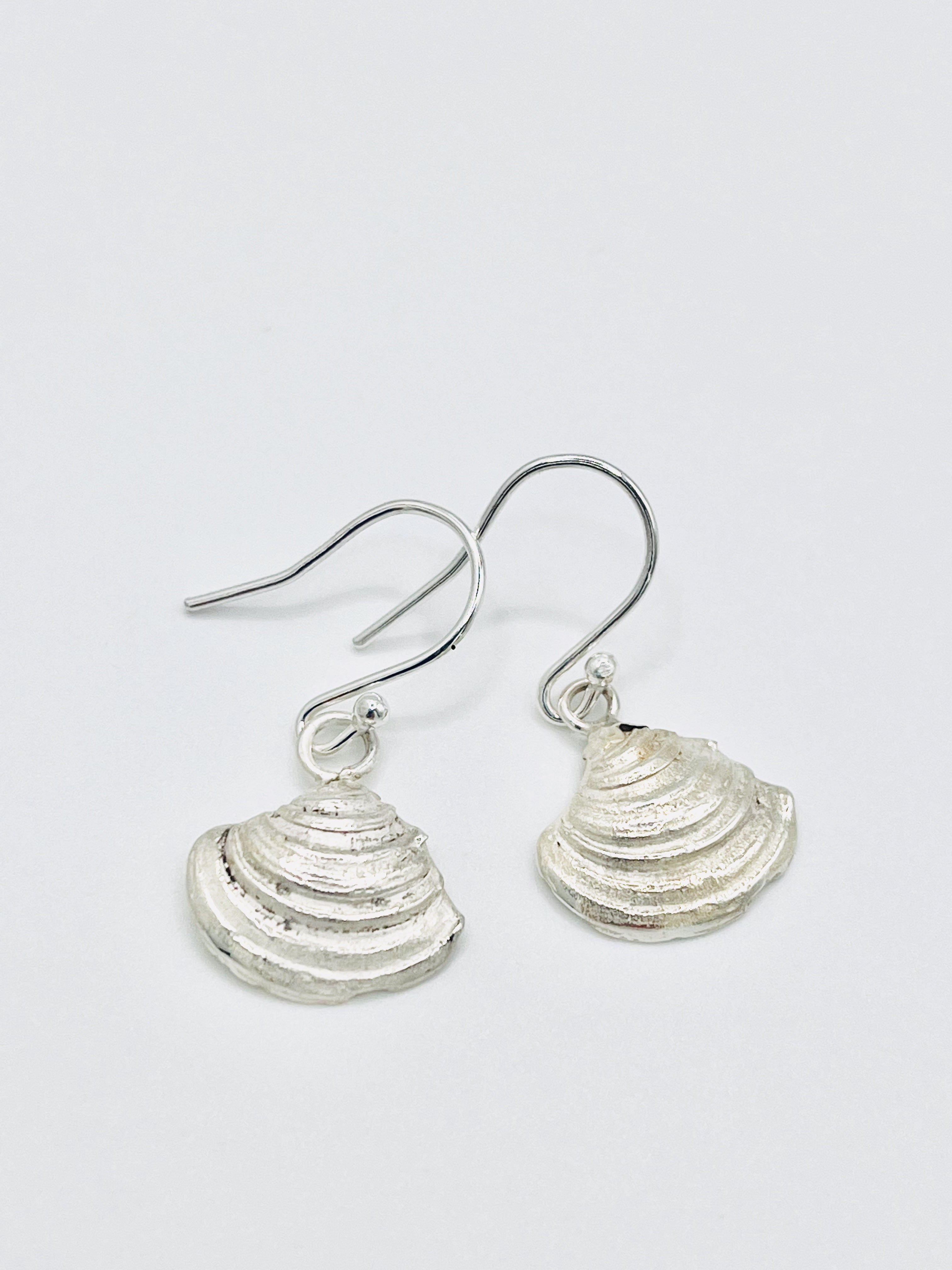 Bigbury shell dangly earings.