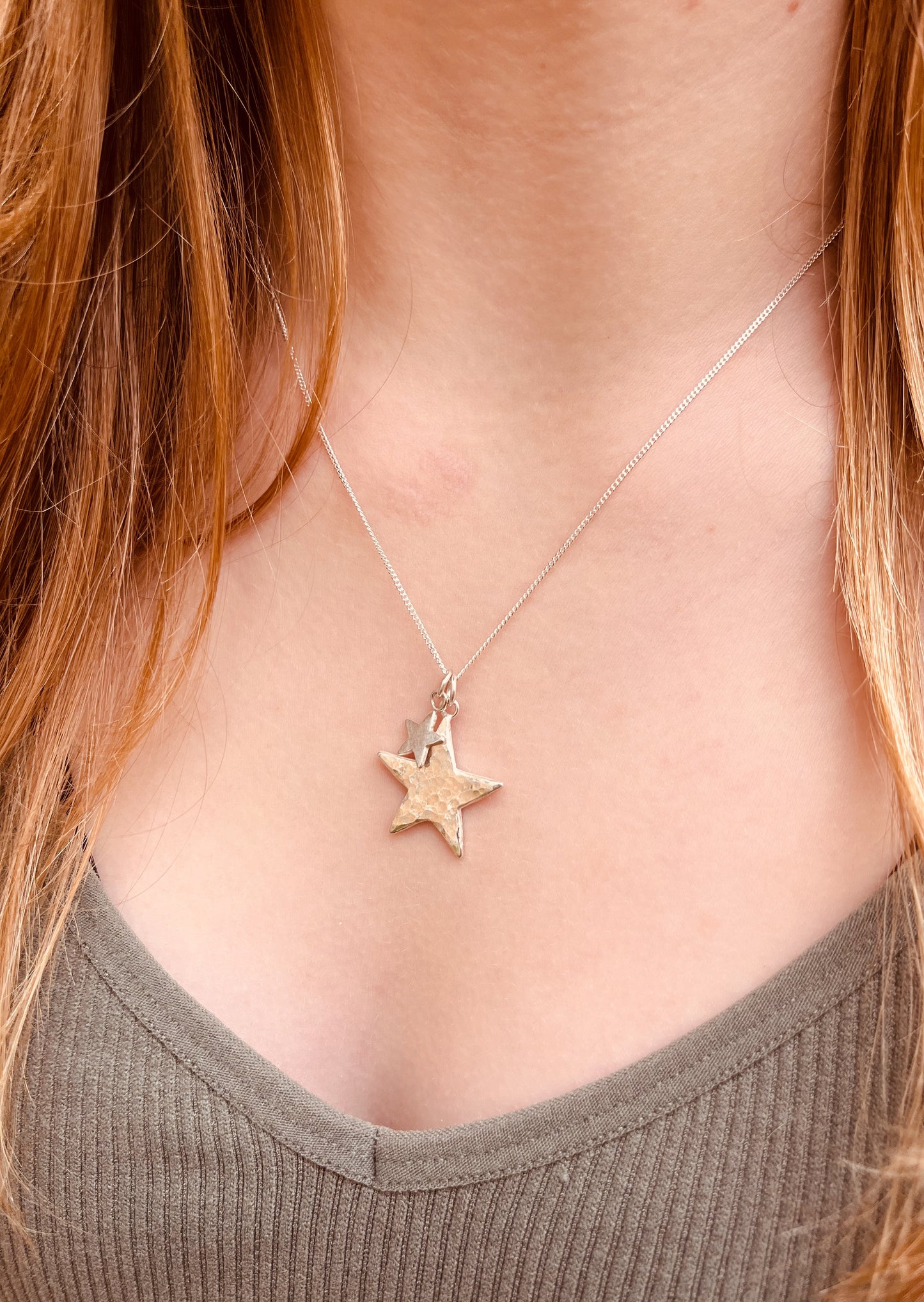 Silver Star necklace.