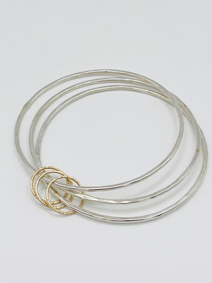 Triple Gold rings Bangle.