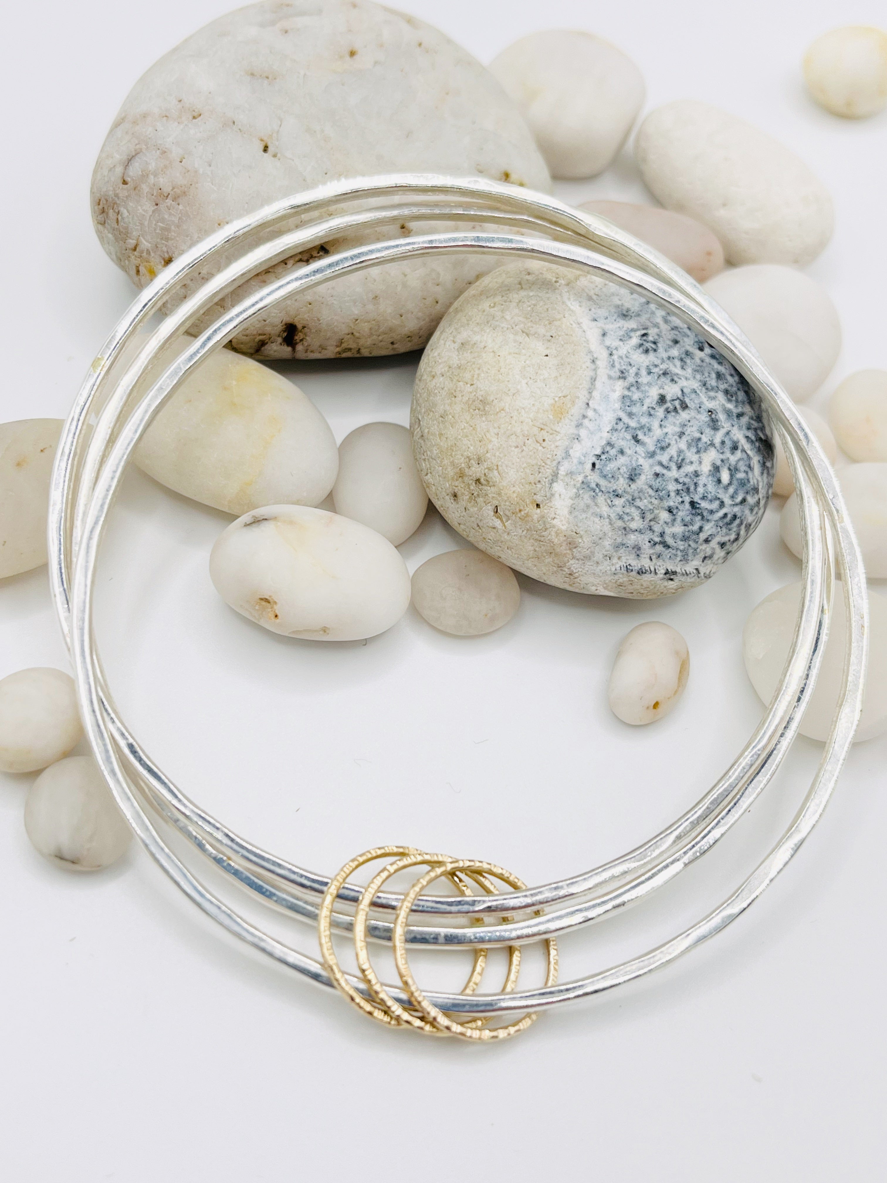 Triple Gold rings Bangle.